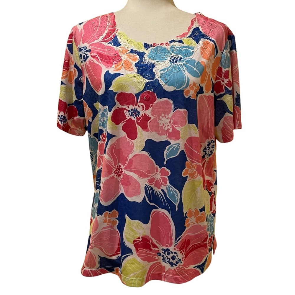 Alfred‎ Dunner Floral Top Large